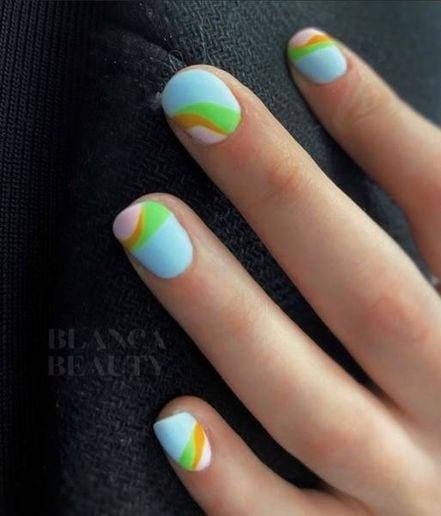 Manicure by Buthyna Abdueyah (@blancabeautybar) on a male client.