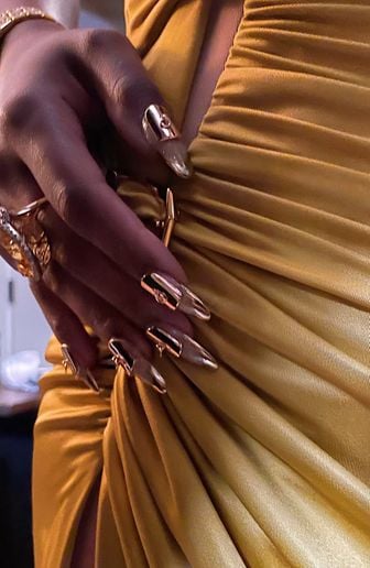 Coca Michell created Victoria Monet's nails for the 2025 Oscars using OPI. - photo courtesy of Coca Michelle