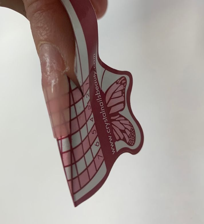 Step 10/10A: Apply the first bead of cover pink at the free edge. Create the taper on the...